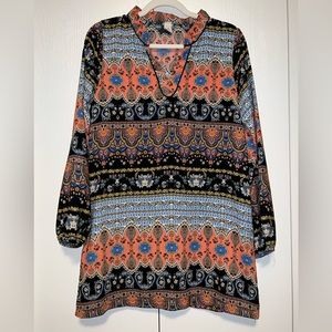 Paper Crane Bohemian Shift Dress